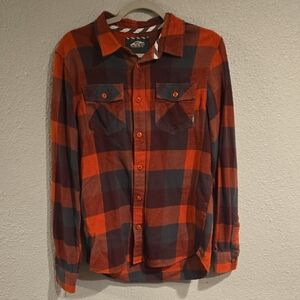 Vans Red and Black Plaid Shirt